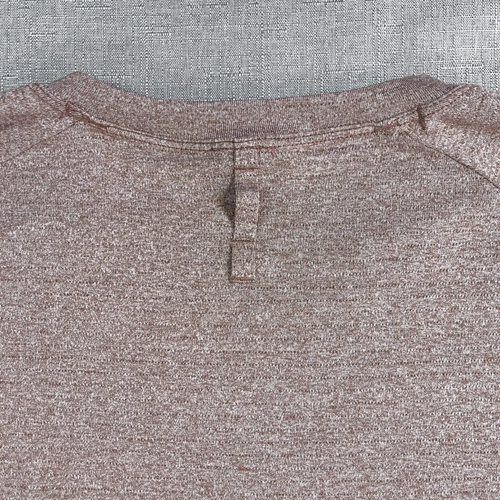 Lululemon Drysense Short Sleeve Training‎ Shirt Mens M Heathered Savannah Rust